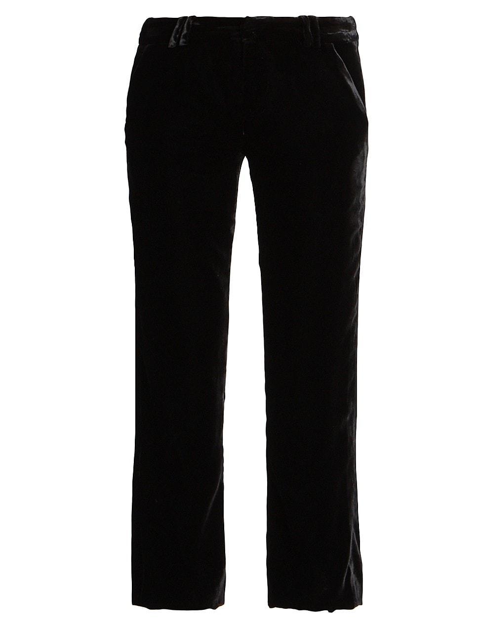 Womens Velvet Bootcut Pants Product Image