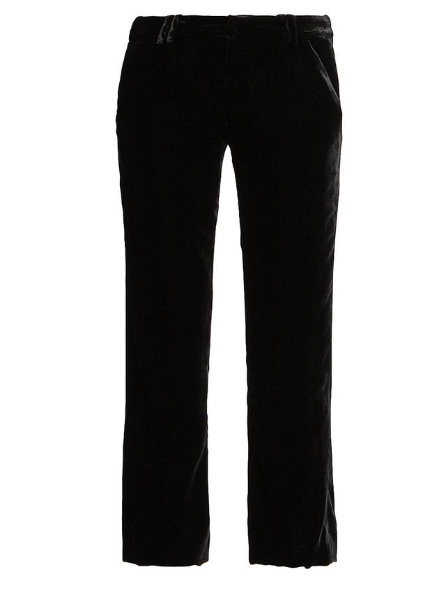 Womens Velvet Bootcut Pants Product Image