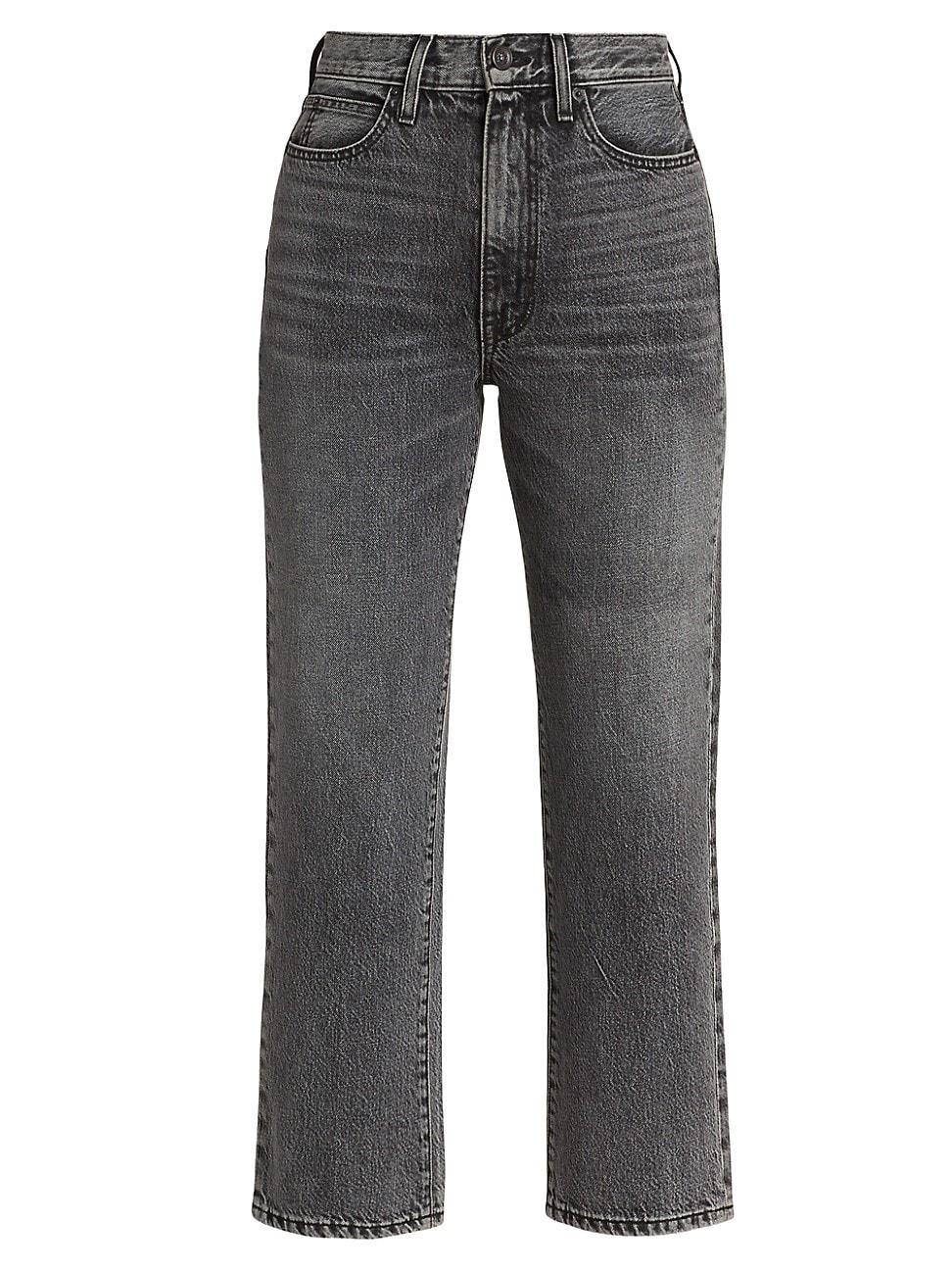 Womens Straight-Leg London Crop Jeans Product Image