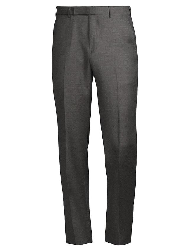 Mens Trofeo Wool Dress Pants - Brown - Size 34 Product Image