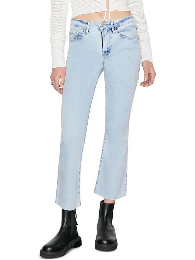 FRAME Womens Denim Cropped Bootcut Jeans In Multi Product Image