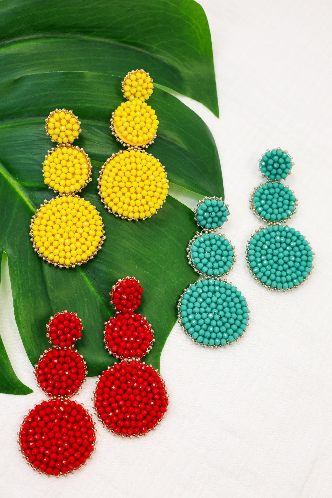 Be The One Red Beaded Earrings Female Product Image