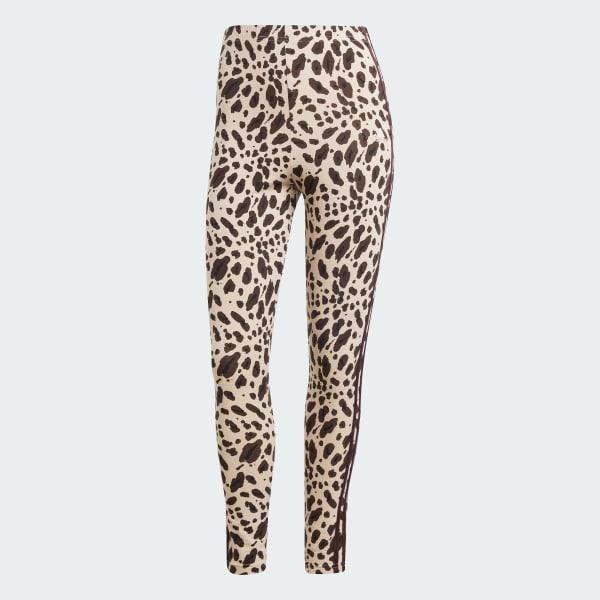 Essentials 3-Stripes Animal Print Leggings Product Image