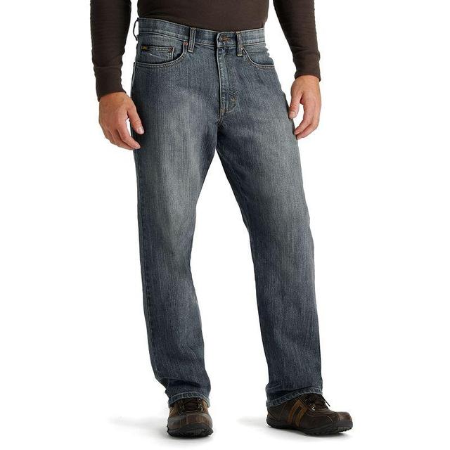 Big & Tall Lee Loose-Fit Comfort Waist Straight-Leg Jeans, Mens Worn Grey Product Image