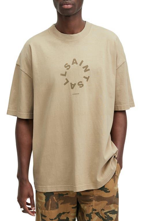 ALLSAINTS Organic Cotton Tierra T-shirt In Boston Taupe Product Image