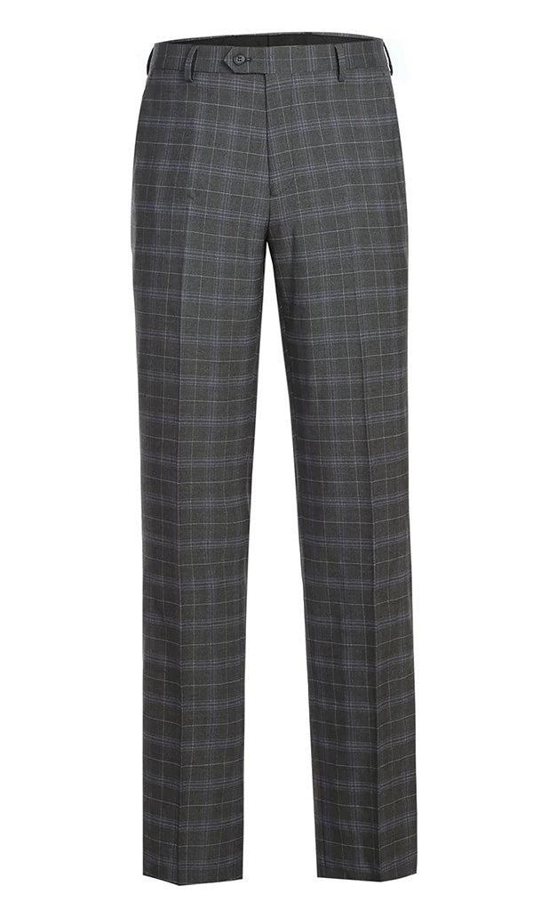 Regular Fit 2 Piece Suit Gray Check Product Image