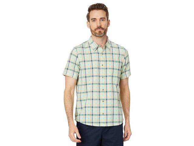 Toad&Co Airscape Short Sleeve Shirt (Lichen Check) Men's Clothing Product Image