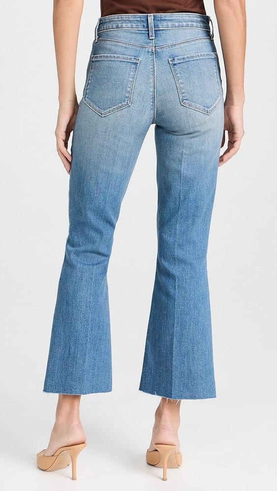 L'AGENCE Kendra High Rise Crop Flare Jeans | Shopbop Product Image