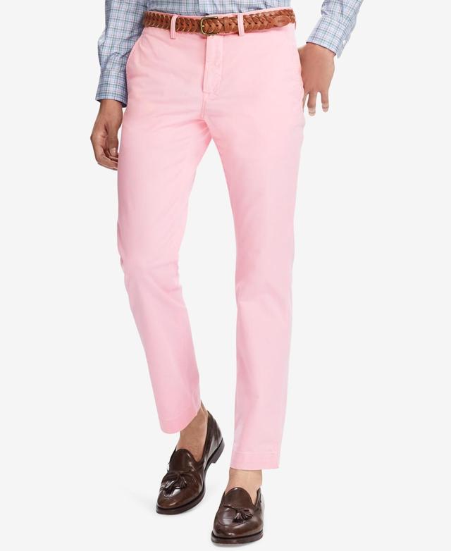 Men's Straight-fit Bedford Stretch Chino Pants In Carmel Pink Product Image