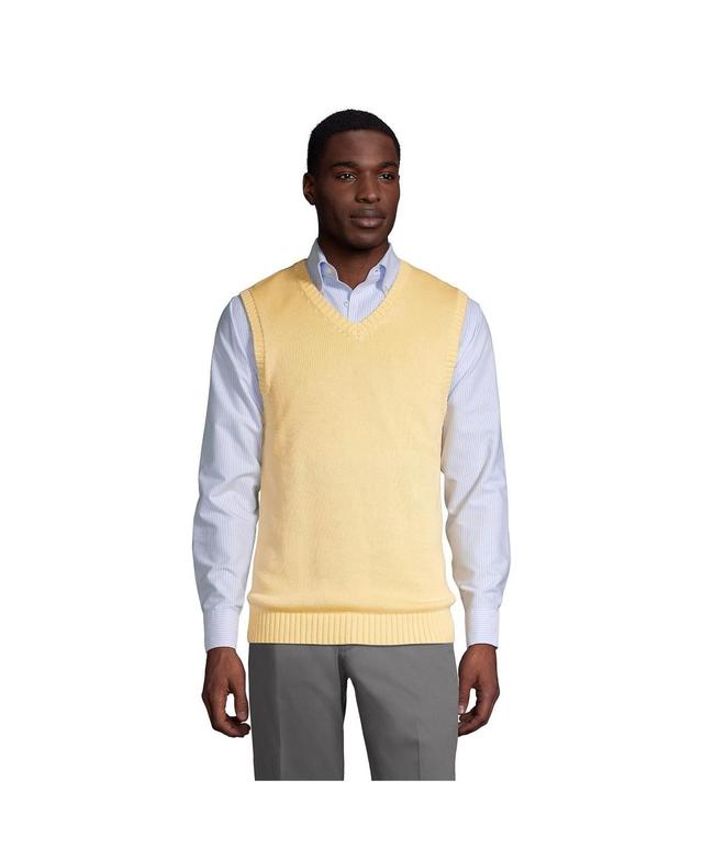 Lands End Mens School Uniform Cotton Modal Sweater Vest Product Image