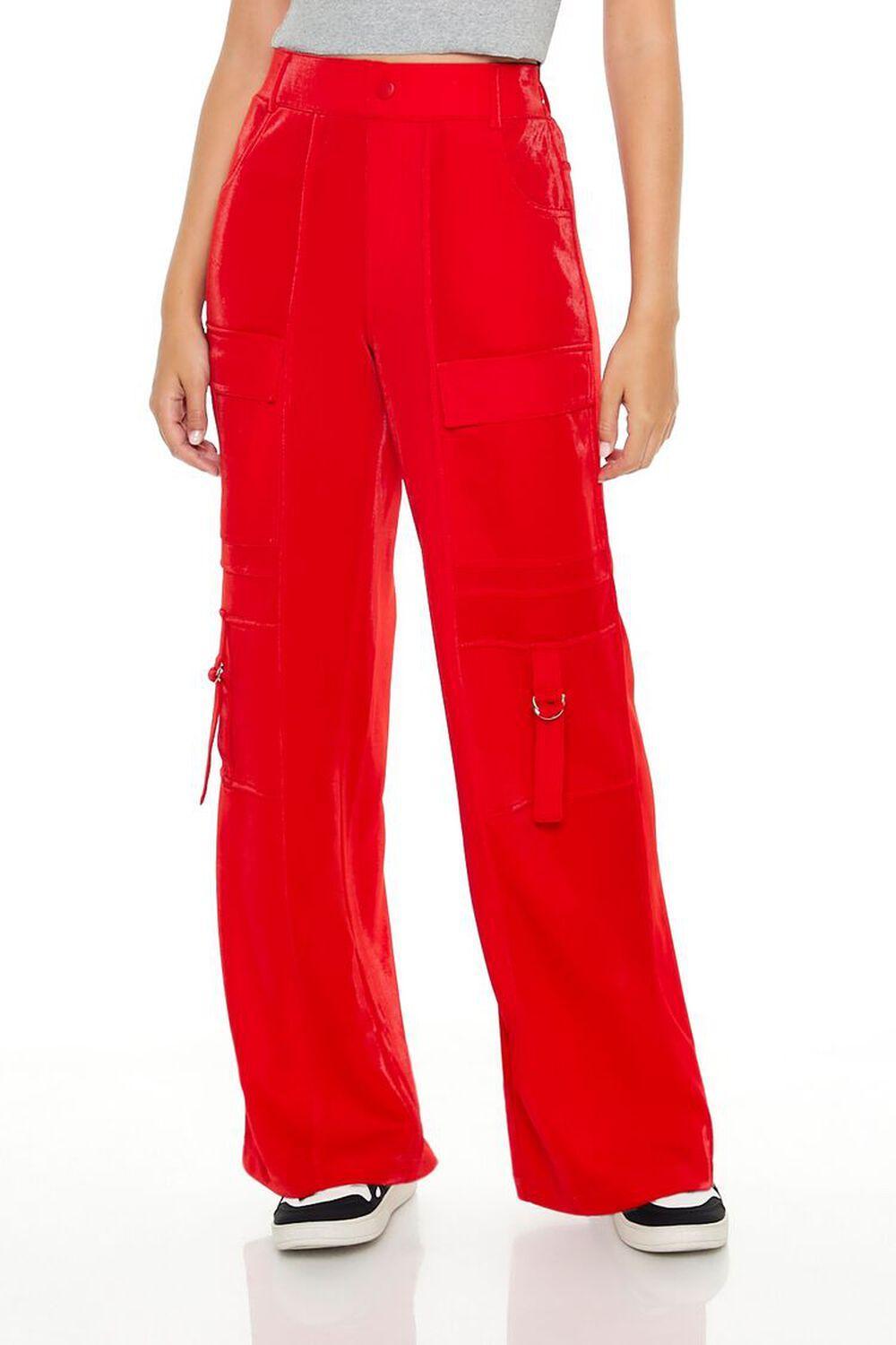 Wide-Leg Utility Cargo Pants | Forever 21 Product Image