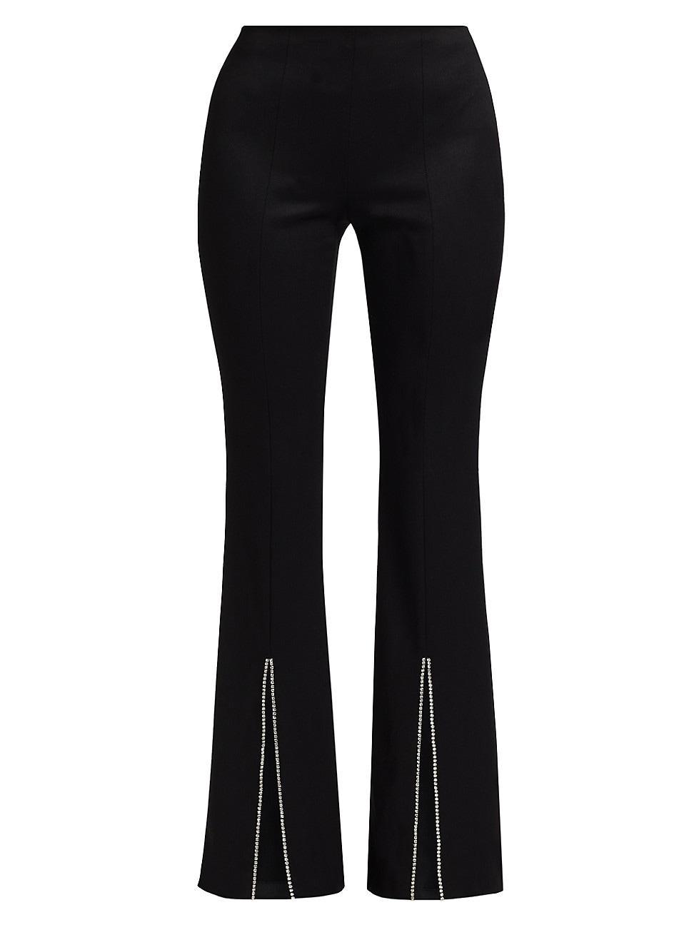 Womens Rhinestone Stretch Boot-Cut Pants Product Image