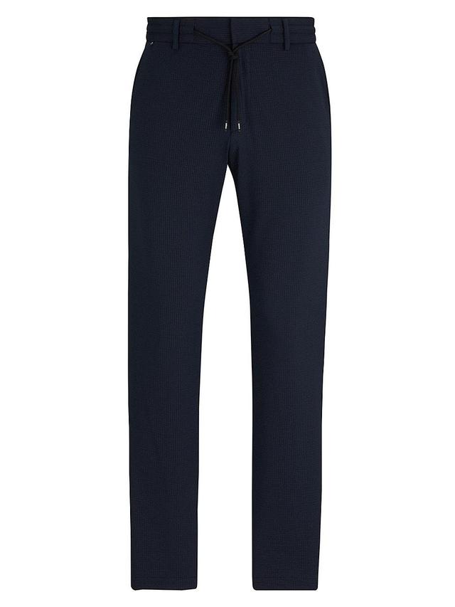 Mens Slim Fit Trousers in Performance Stretch Seersucker Product Image