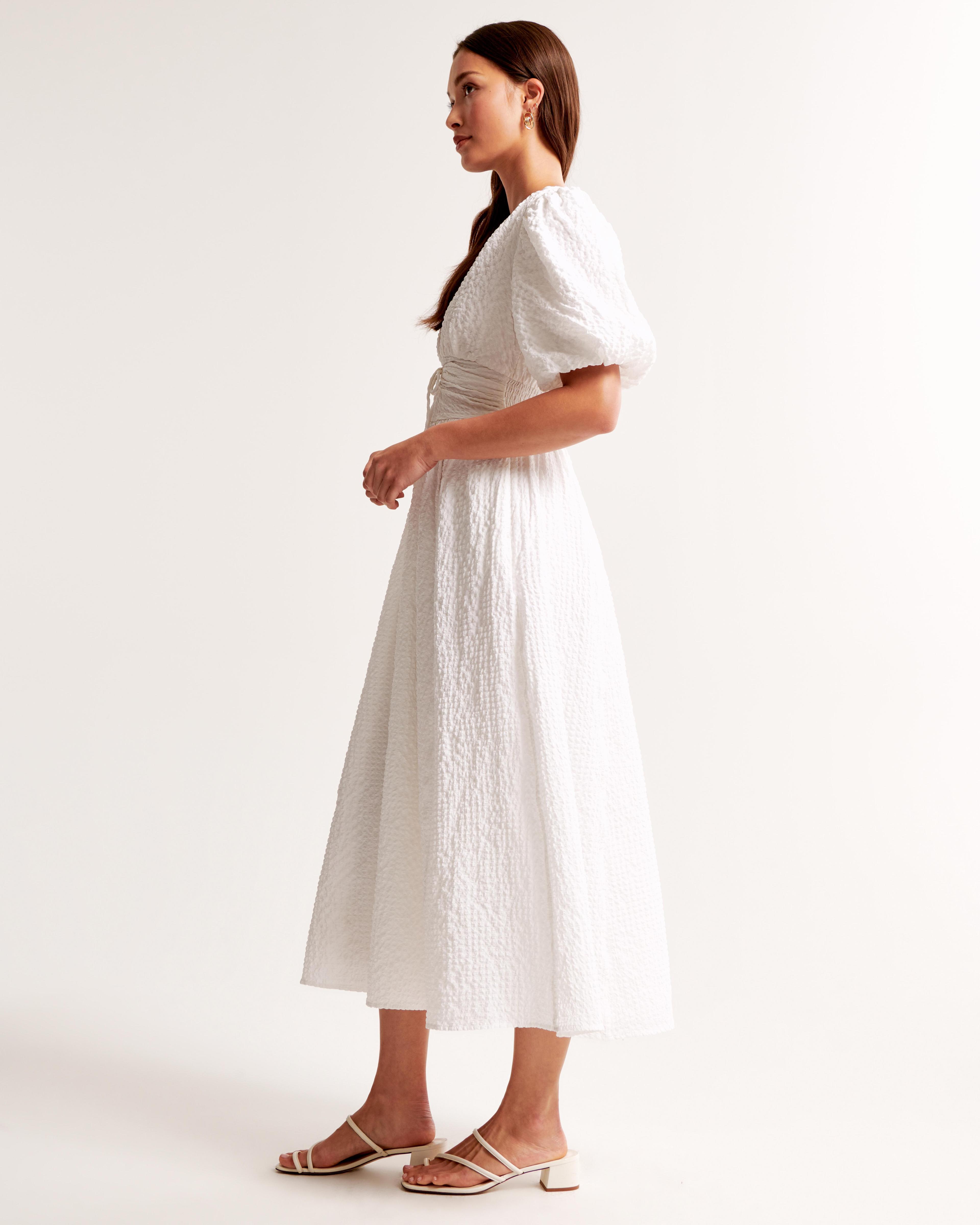 Tie-Front Textured Maxi Dress Product Image