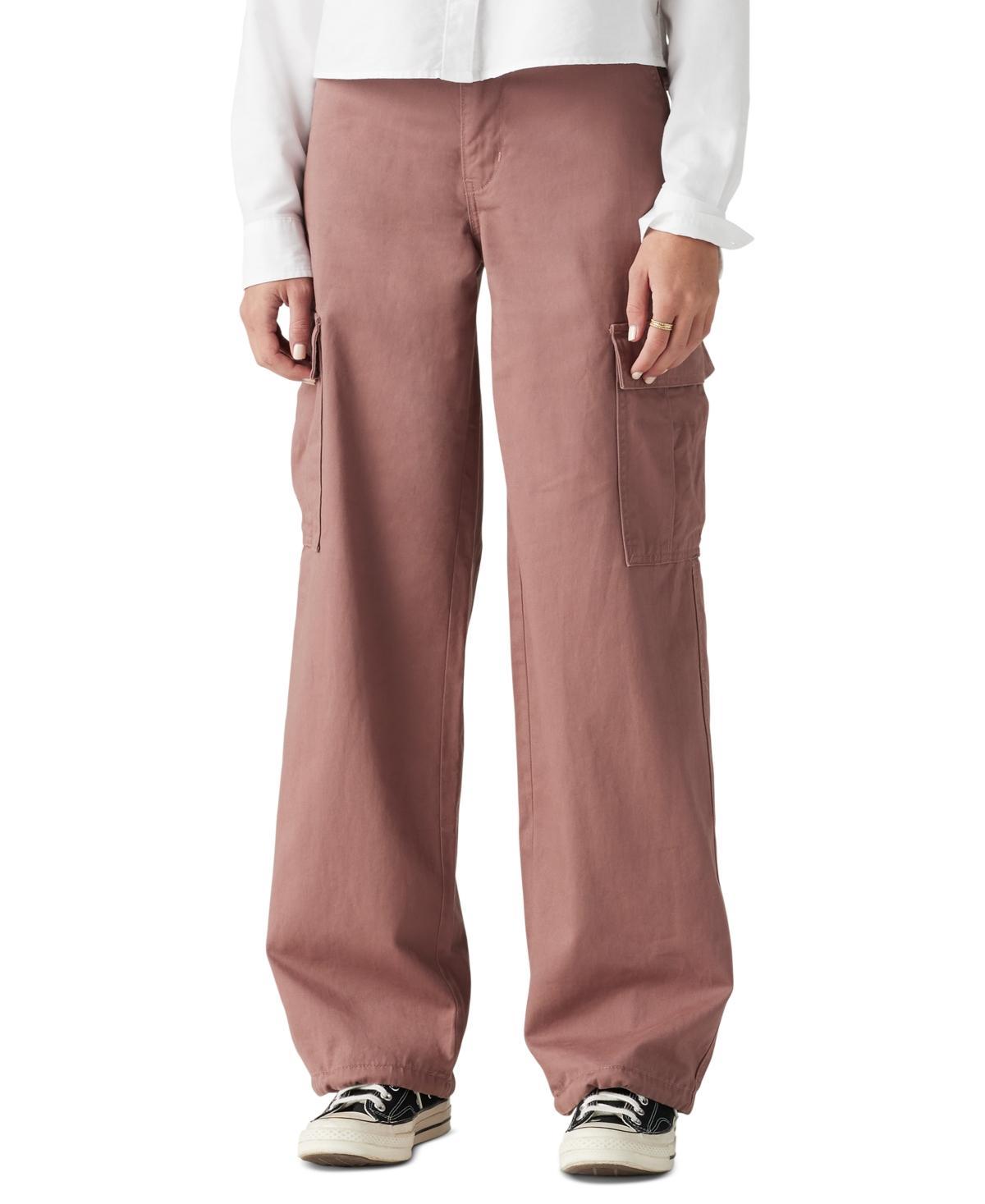 Womens Levis 94 Baggy Cargo Pants Rose Brown Product Image