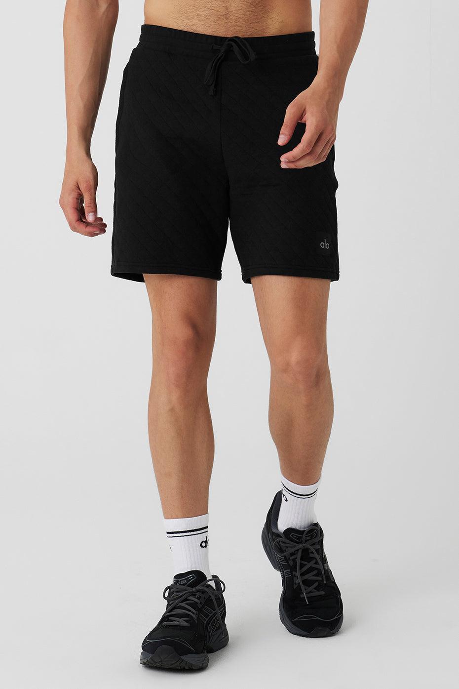 Quilted Stadium Short - Black Male Product Image