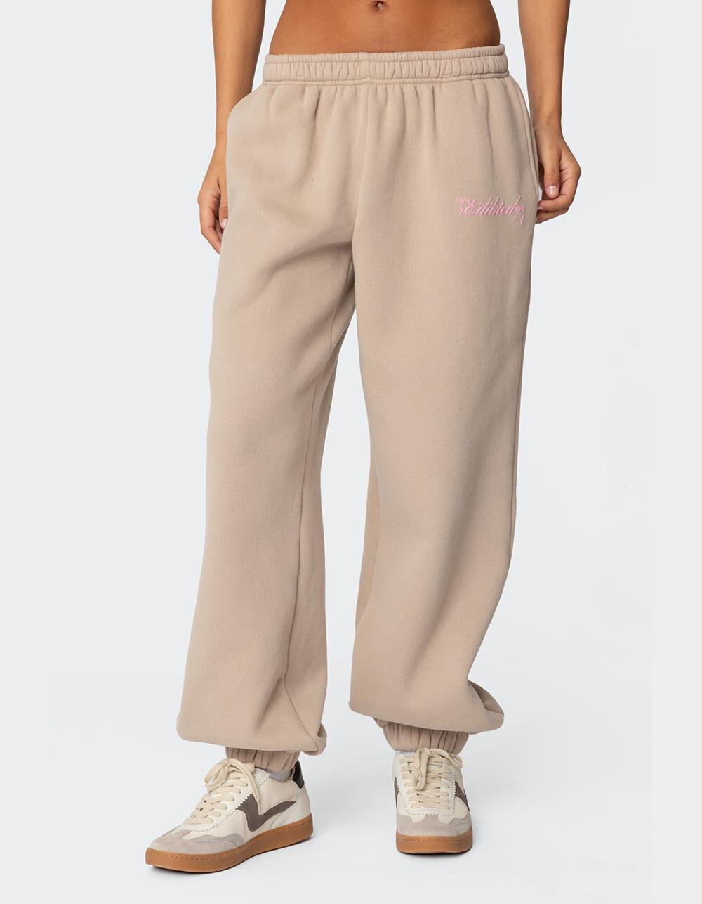 EDIKTED Sasha Bow Detail Sweatpants Product Image