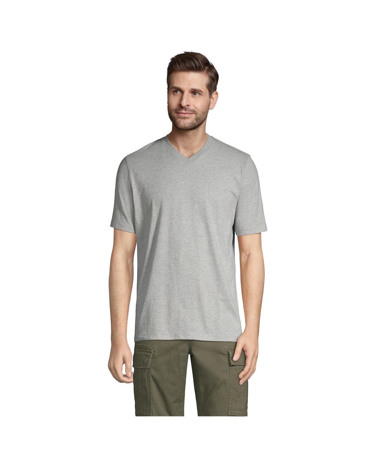 Lands End Mens Super-t Short Sleeve V-Neck T-Shirt Product Image