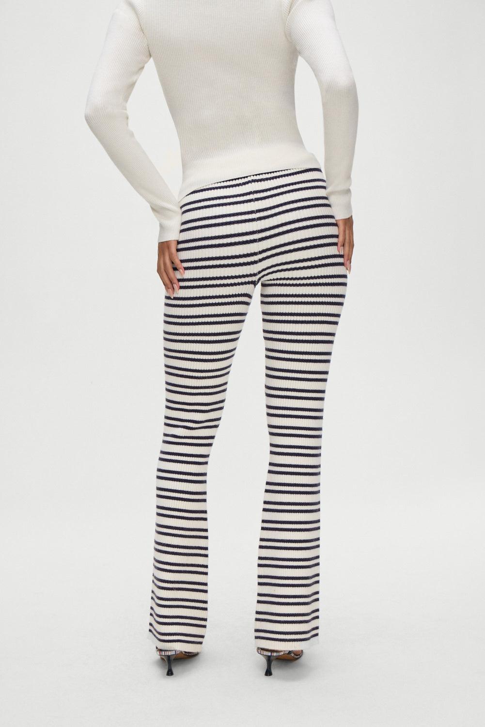 Camden Striped Knit Pants - Starlit Stripe Product Image