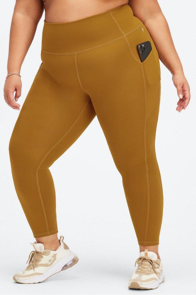 Fabletics Oasis High-Waisted 7/8 Legging Womens yellow Size XXL Product Image