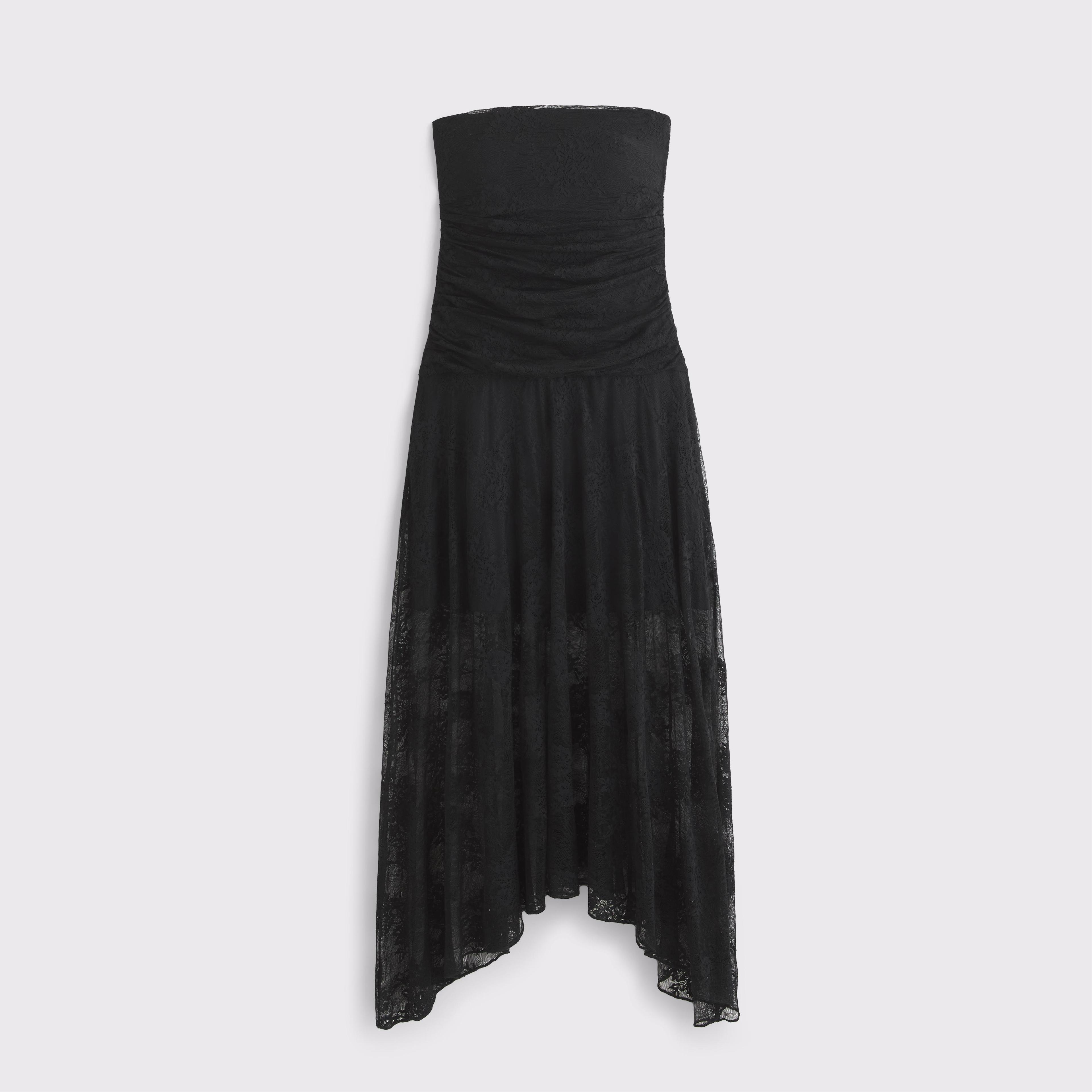 Strapless Lace Midi Dress Product Image