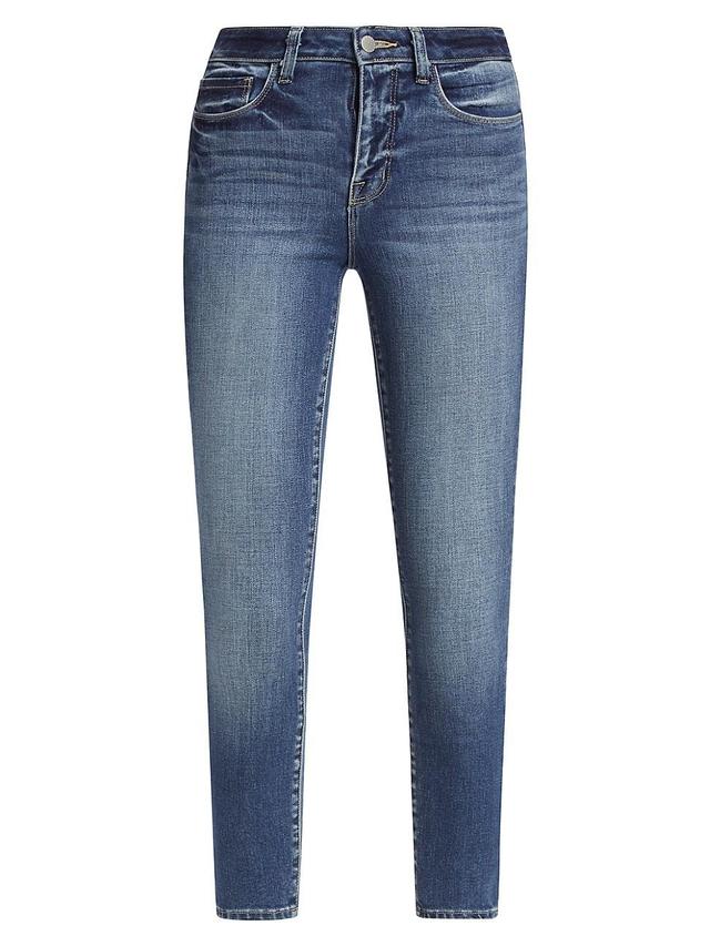 LAGENCE Margot High Waist Crop Skinny Jeans Product Image