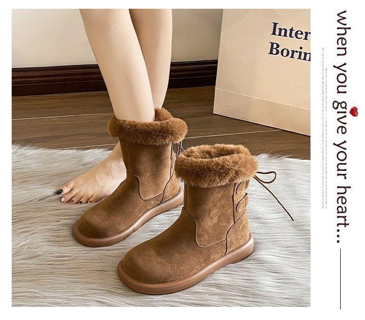 Fleece Lined Short Boots Product Image