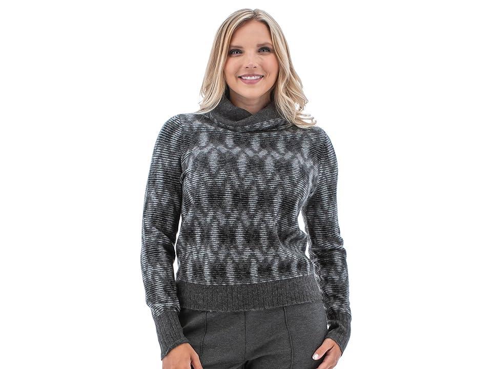 Aventura Paragon Jacquard Funnel Neck Long Sleeve Sweater Product Image