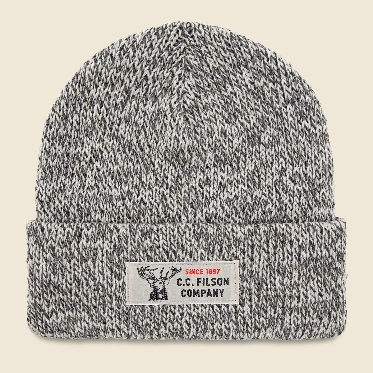 Lined Ragg Wool Beanie - Charcoal Product Image