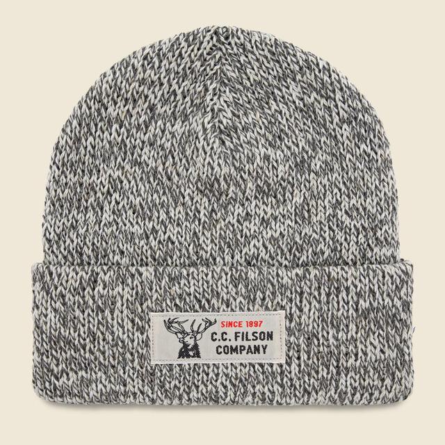 Lined Ragg Wool Beanie - Charcoal Product Image