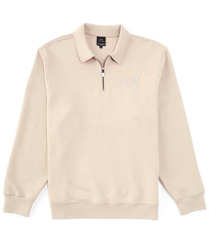 Armani Exchange Quarter-Zip Fleece Pullover Product Image