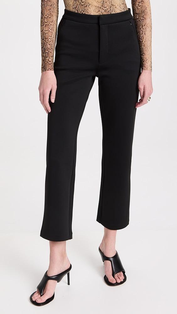 Good American Shiny Scuba Cropped Trousers | Shopbop Product Image