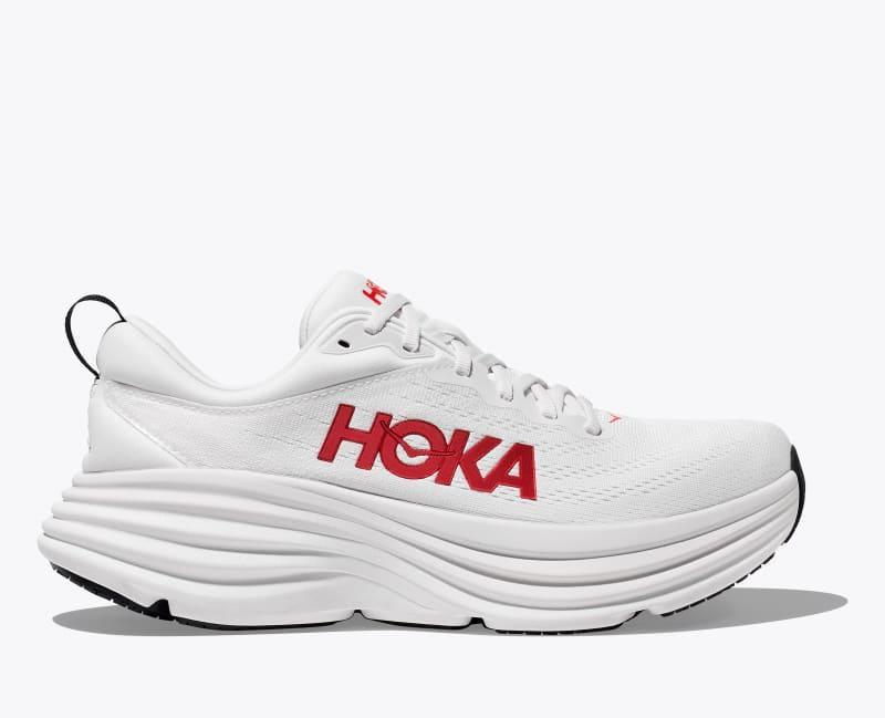 HOKA Mens Bondi 8 Shoes in Oat Milk/Barley, Size 9.5 W Product Image