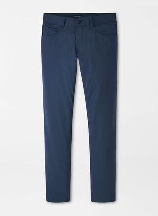 Peter Millar Mens Bingham Performance Five-Pocket Pant | Color: Deep Blue Pearl | Size: 34 Product Image