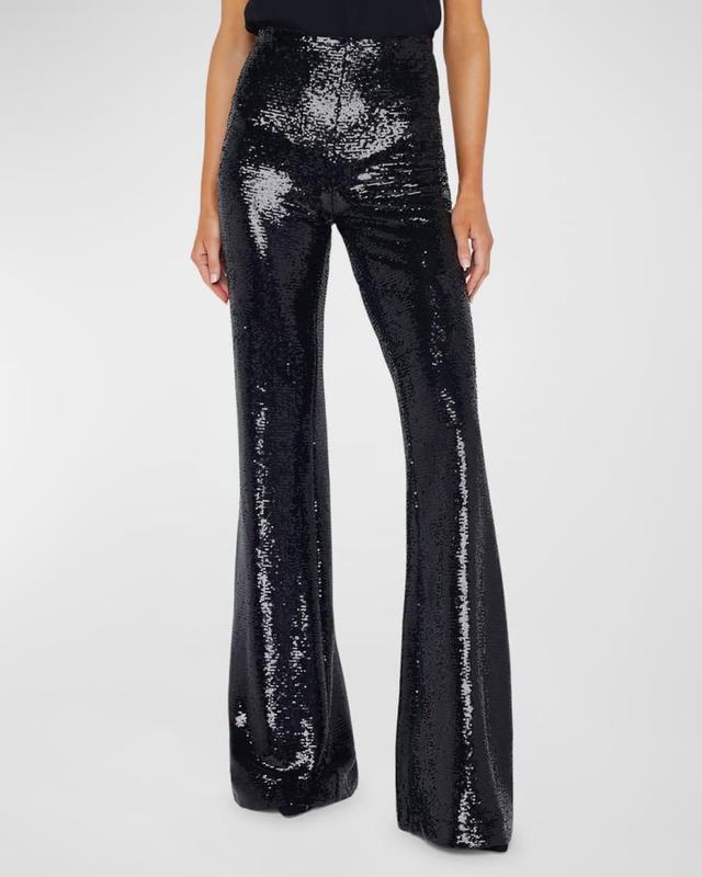 Honor Sequined Flare Pants Product Image