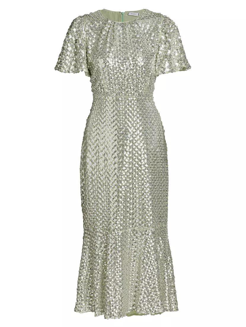 Sage Sequins Nicolette Maxi Dress Product Image