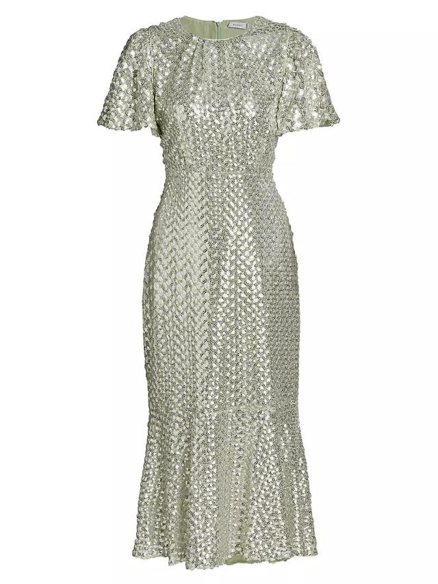 Sage Sequins Nicolette Maxi Dress Product Image