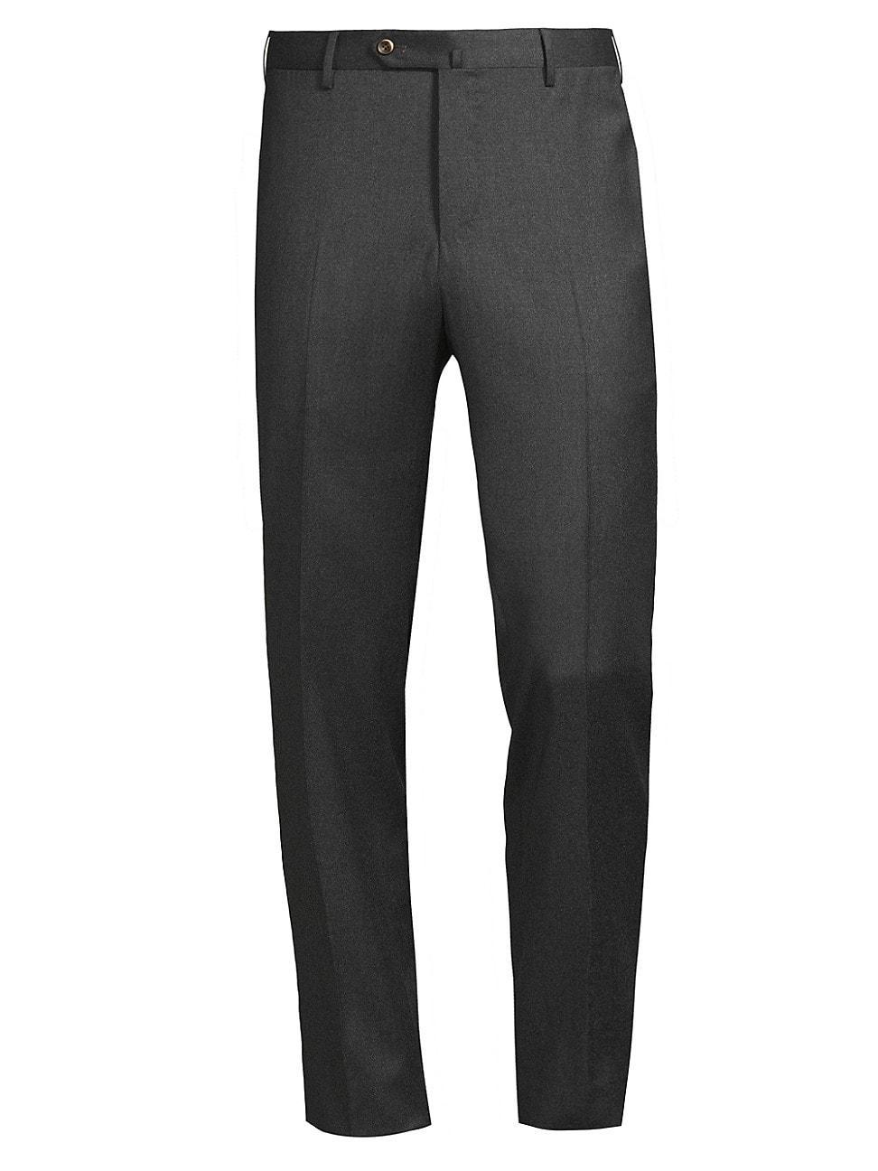 Mens Super 110s Stretch-Cotton Slim-Fit Trousers Product Image