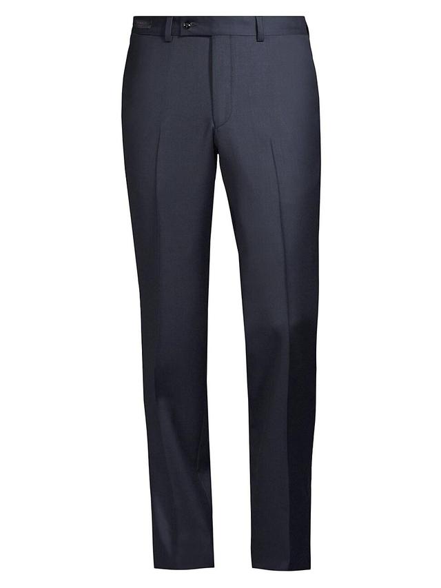 Mens Wool Sharkskin Trousers Product Image