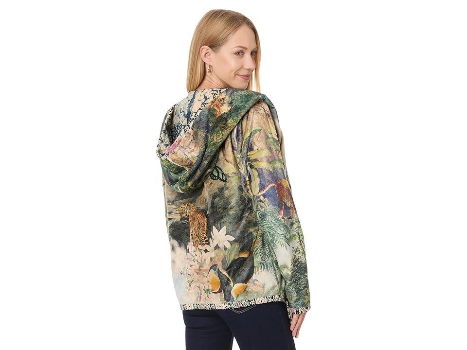 Johnny Was Joan Sherpa Jacket (Rawi Scarf Print) Women's Jacket Product Image