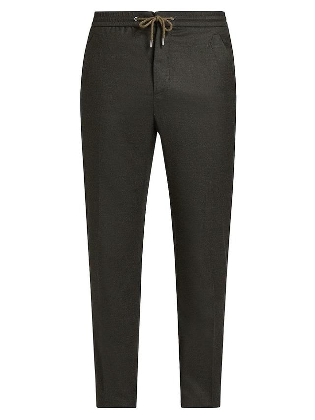 Mens Drawcord Cashmere Slim Trousers Product Image