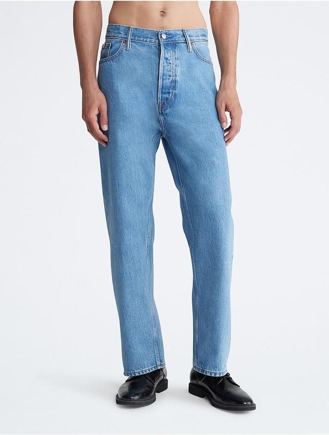 Calvin Klein Men's Twisted Seam Fit Jeans - Blue - 33 Product Image