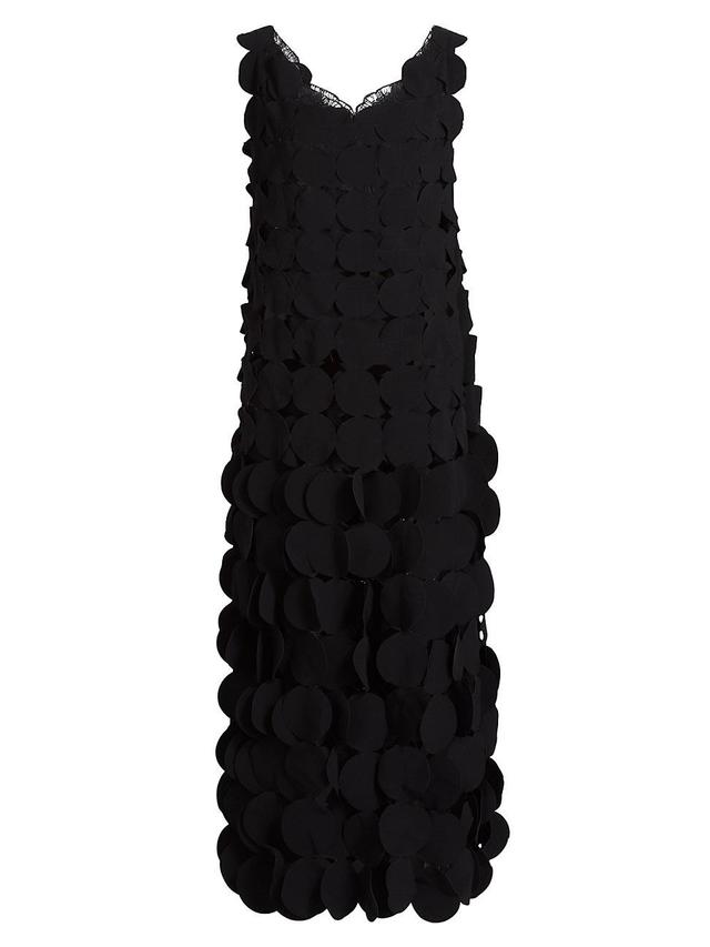 Womens Circular Lace Layered Maxi Dress Product Image