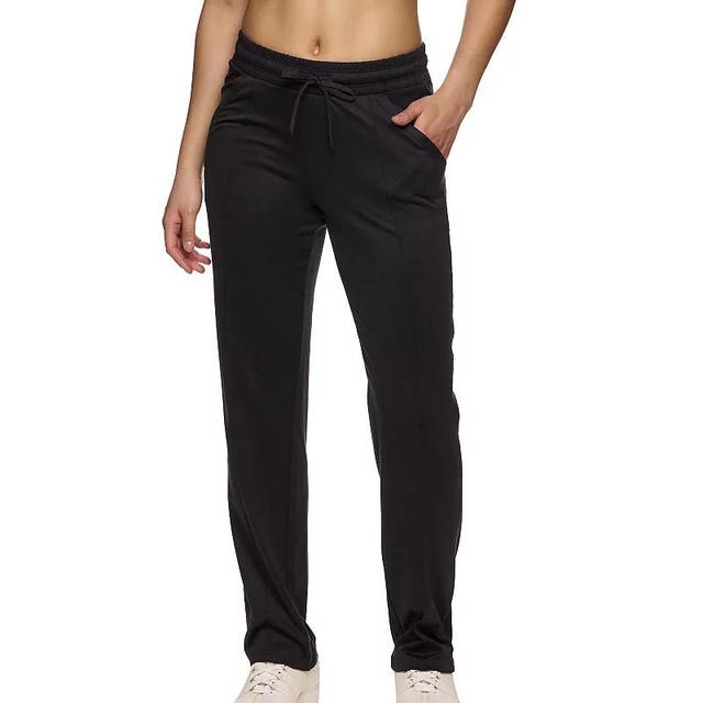 Womens Gaiam Movement Straight Leg Pants Black Grey Product Image