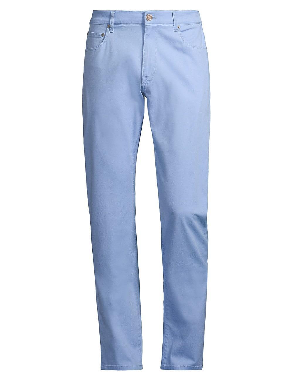 Pt Torino Garment Dyed Stretch Cotton Slim Fit 5 Pocket Pants Product Image