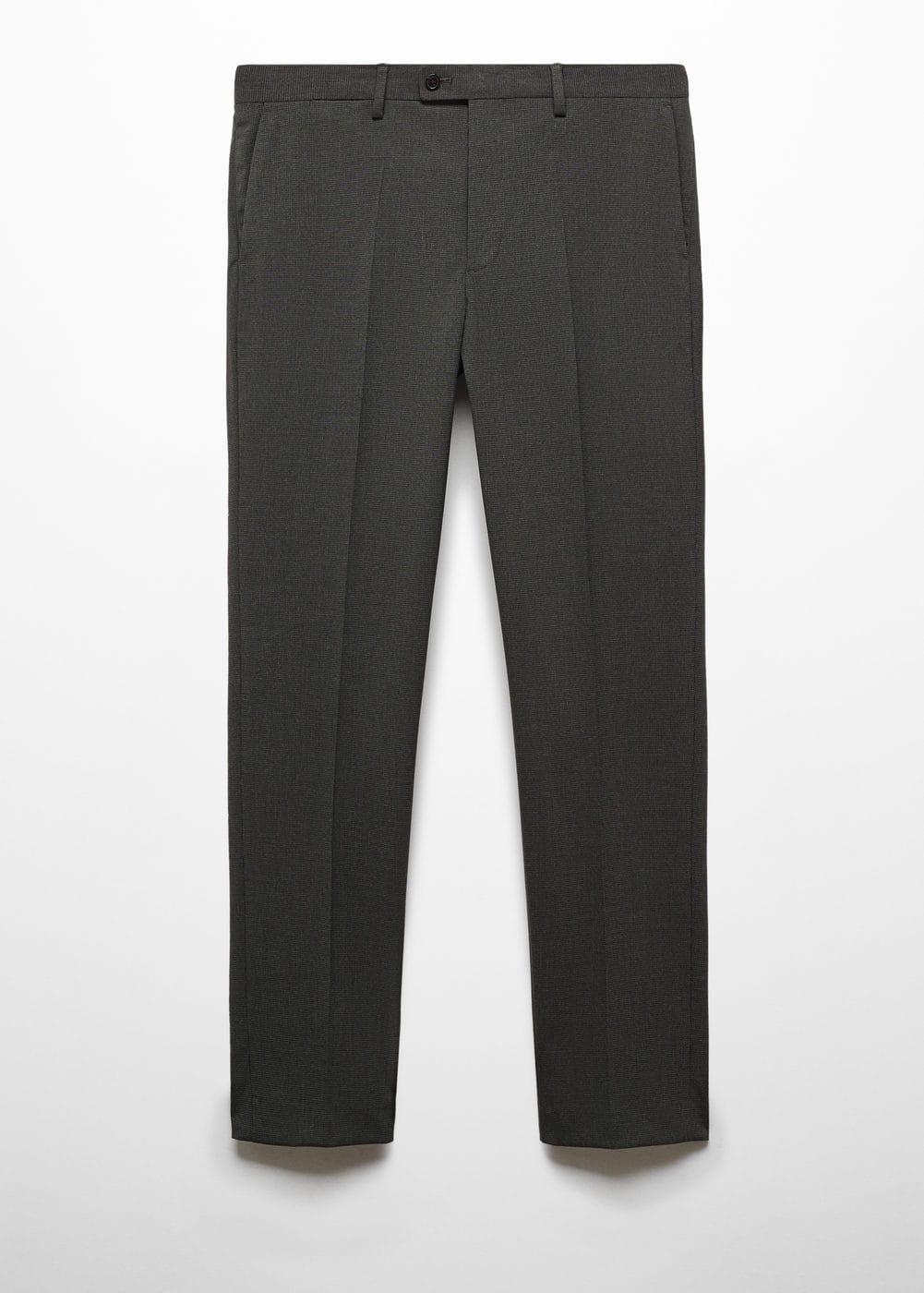 MANGO MAN - Stretch fabric slim-fit suit pants greenMen Product Image