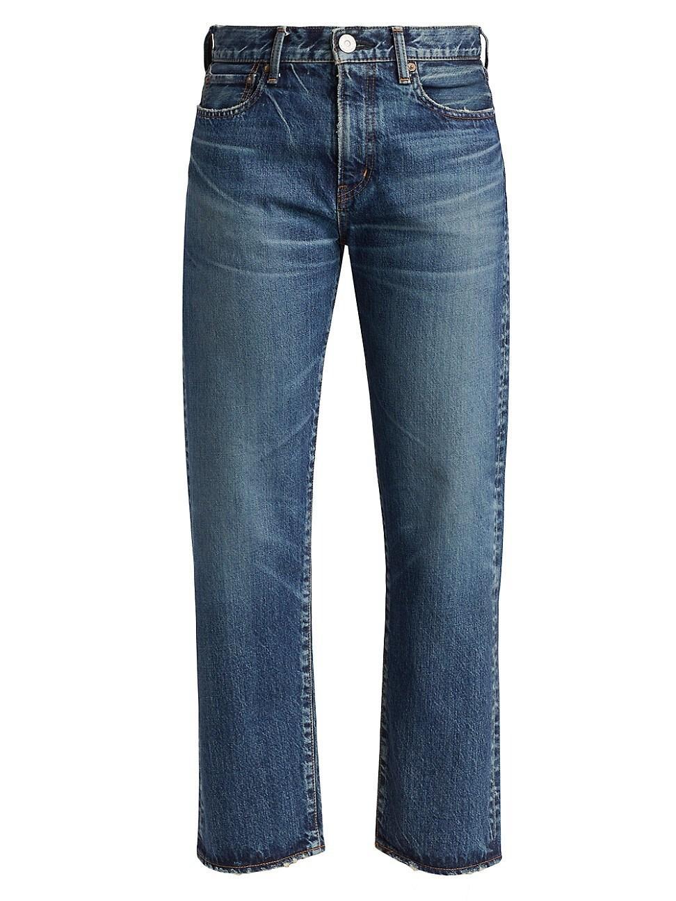 Womens Jessamine Mid-Rise Straight-Leg Jeans Product Image