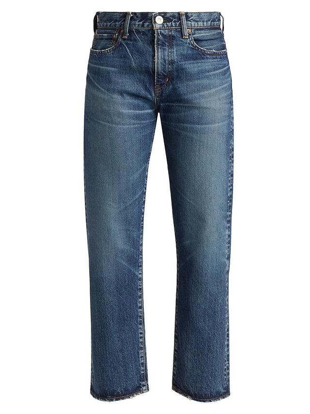 Womens Jessamine Mid-Rise Straight-Leg Jeans Product Image