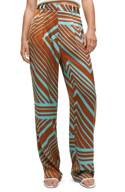 MANGO - Satin printed pants - 2 - Women Product Image