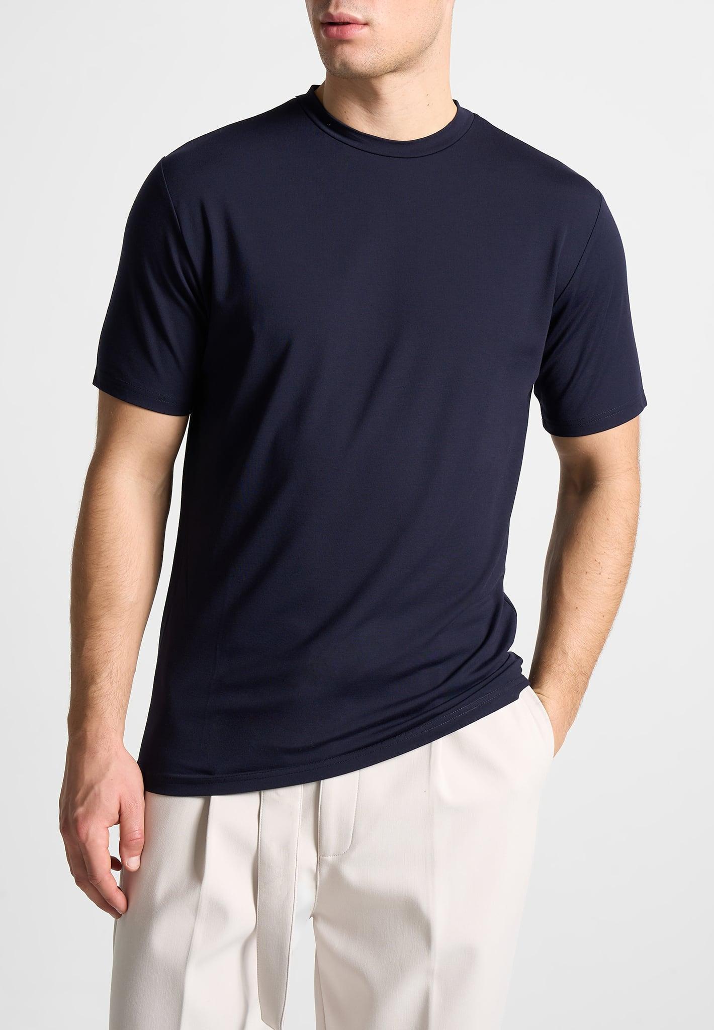 Éternel Fitted Luxe T-Shirt - Navy Male Product Image